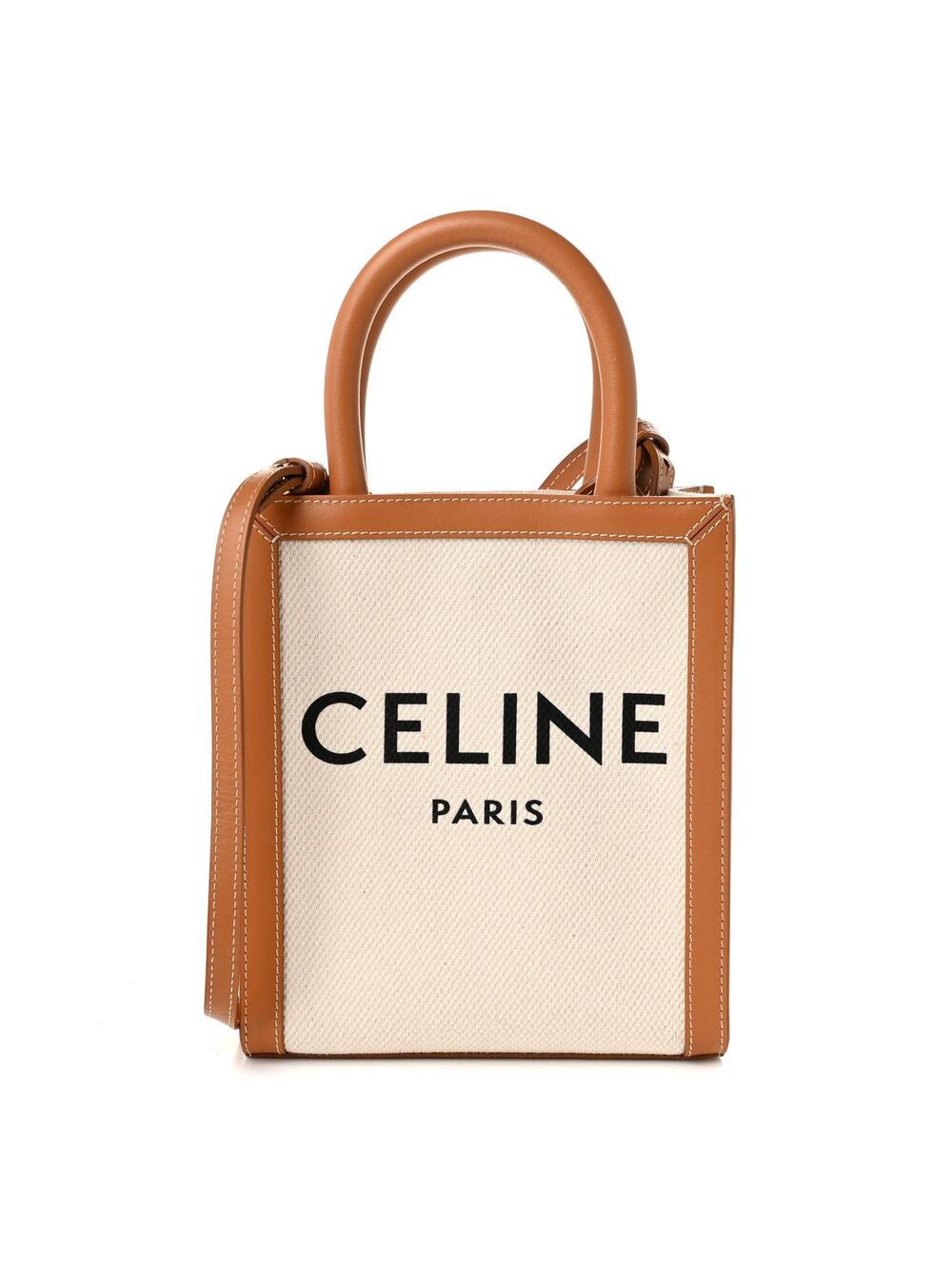 Celine Canvas Calfskin Mini Vertical #375258C95B